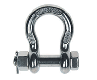 T-316 Stainless Steel Precision Cast Load Rated Bolt Pin Anchor Shackles