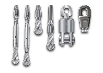 Item # NAM-4862, Clevis Fitting with Sister Hook On Lexco Cable  Manufacturers