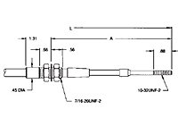 VLD Utility - Cable Output End Fittings (Lower Mount, Left Exit) - 2