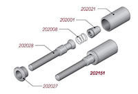 Plated Swivel Male Stem (202028 and 202151)