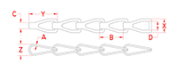 Suncor® Stainless S10 Sash Chains - 2