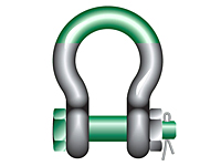 Green Pin® Super Bow Shackles with Safety Bolt