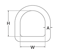 Dimensional Drawing for D Ring