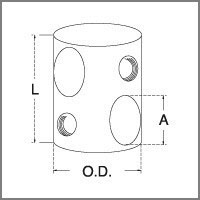 ADJUSTABLE CROSS CABLE CLIP DIA 2