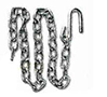 Trailer Safety Chains with "S" Hooks-Electro Zinc Plated - 2