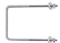 Zinc Plated Square Bend U-Bolt with 2 Nuts and 2 Washers