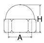 acorn-nut-dimensions